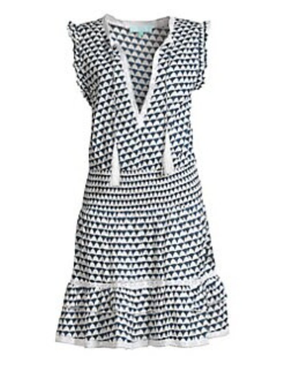 Melissa Odabash navy and white short sleeveless dress